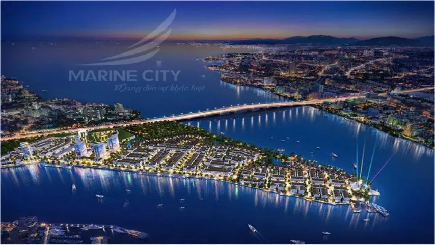 Supplied Marine City project visualization with the original Marine City branding